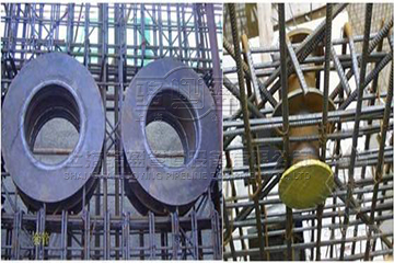 駱盈向泰興濱江污水處理廠(chǎng)供應(yīng)防水套管